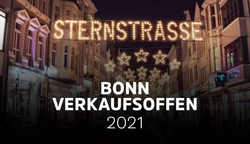 Verkaufsoffener Sonntag in Bonn 2021