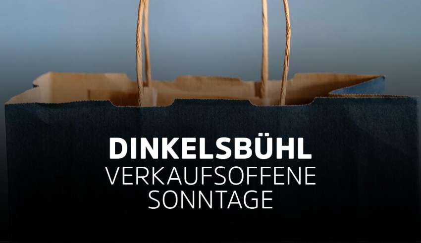 Verkaufsoffener Sonntag in Dinkelsbühl in Bayern