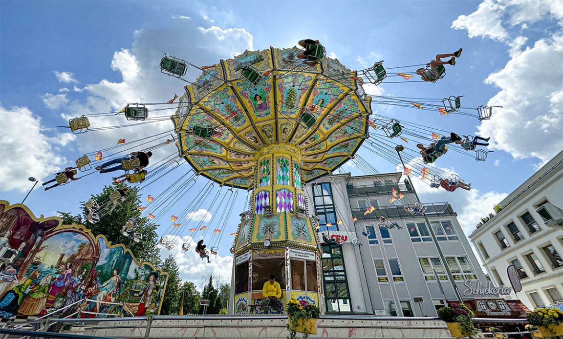 Kettenkarussell auf dem Libori in Paderborn