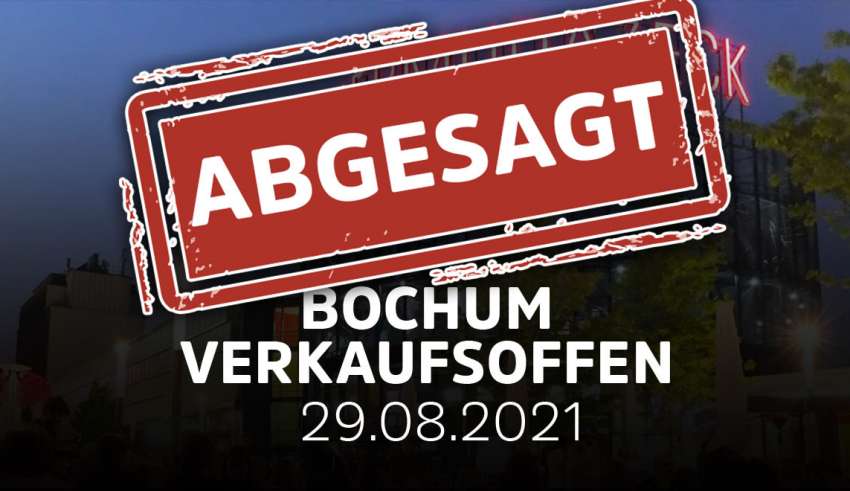 Verkaufsoffener Sonntag Bochum abgesagt