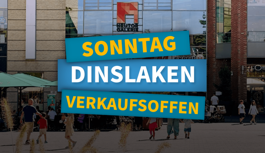 Verkaufsoffener Sonntag in Dinslaken in der Innenstadt und in der Neutor Galerie