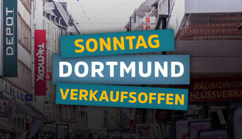 Verkaufsoffener Sonntag in Dortmund. Innenstadt und Stadtteile verkaufsoffen