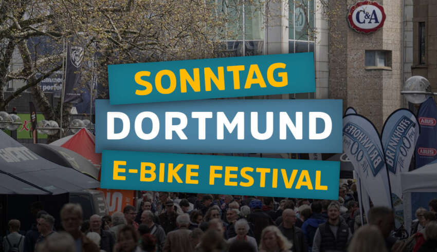 Verkaufsoffener Sonntag in der Dortmunder Innenstadt zum E-Bike Festival