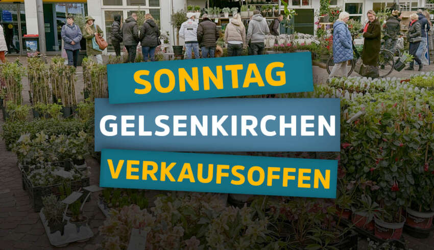 Verkaufsoffener Sonntag zum Blumen- und Gartenmarkt in Gelsenkirchen