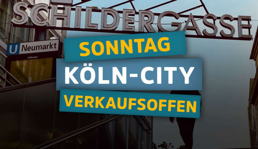 Verkaufsoffener Sonntag in der Kölner Innenstadt - Geschäfte in der City geöffnet