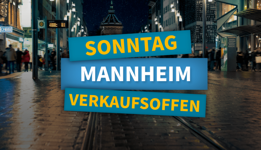 Verkaufsoffener Sonntag in Manneim in der City