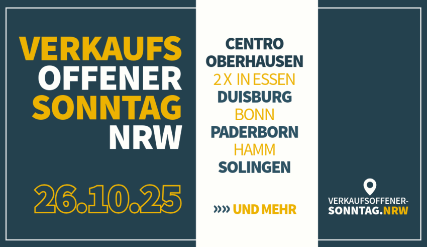 Verkaufsoffener Sonntag heute in NRW am 26. Oktober
