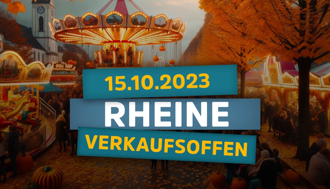 Rheine » Heute verkaufsoffener Sonntag & Herbstkirmes mit ️