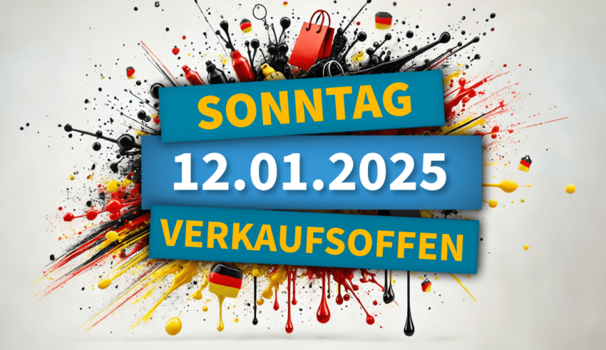 Verkaufsoffener Sonntag in Deutschland am 12.01.2025
