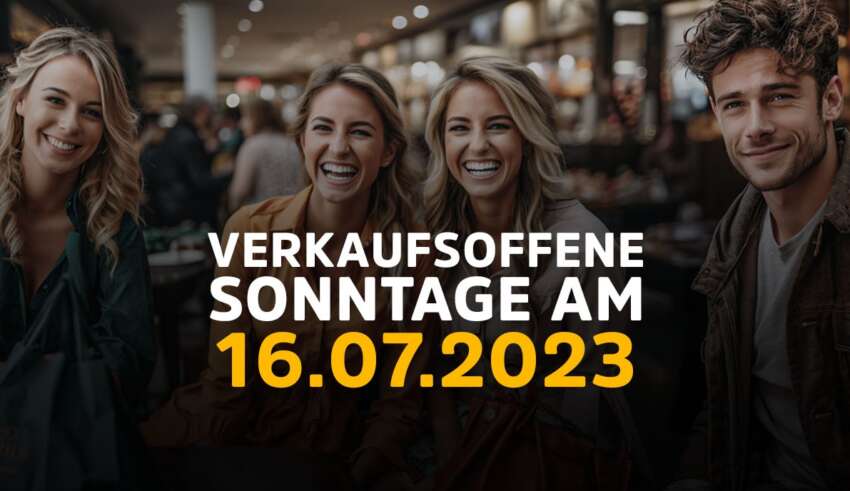 Verkaufsoffener Sonntag NRW heute am 16. Juli 2023