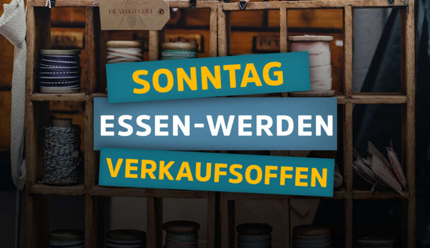 Verkaufsoffener Sonntag in Essen-Werden zum Stoff- und Tuchmarkt