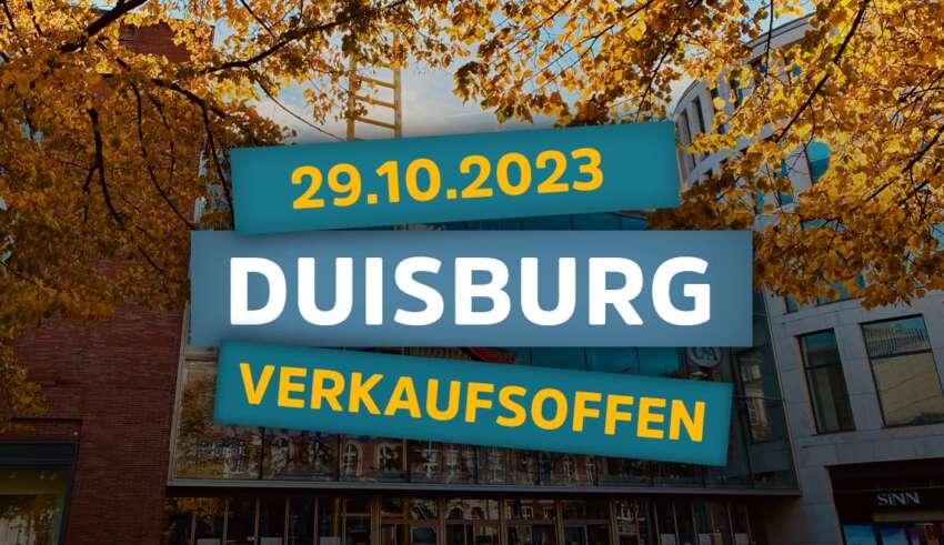 Verkaufsoffener Sonntag in Duisburg zum Kürbisfest am 29.10.23