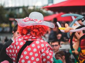 Clown bei Hut Ab in Bielefeld