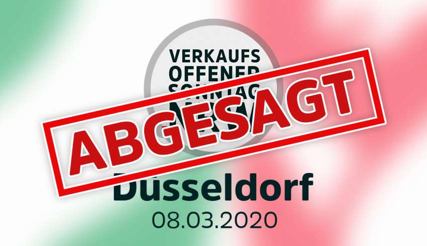 Verkaufsoffener Sonntag am 8.3.2020 in Düsseldorf abgesagt