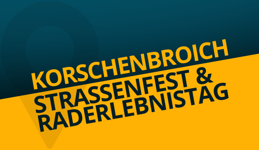 Verkaufsoffener Sonntag in Korschenbroich am 05.07.2026 zur Veranstaltung Straßenfest – Raderlebnistag